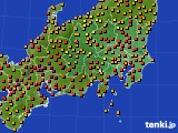 関東・甲信地方のアメダス実況(気温)(2018年08月11日)