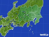 関東・甲信地方のアメダス実況(降水量)(2018年08月12日)