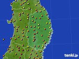 2018年08月12日の岩手県のアメダス(気温)