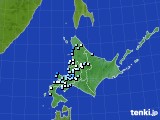 北海道地方のアメダス実況(降水量)(2018年08月13日)