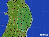 2018年08月13日の岩手県のアメダス(気温)