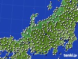 北陸地方のアメダス実況(風向・風速)(2018年08月13日)