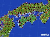 2018年08月14日の四国地方のアメダス(日照時間)