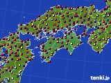 2018年08月14日の四国地方のアメダス(日照時間)