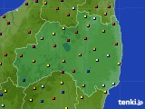 福島県のアメダス実況(日照時間)(2018年08月14日)