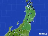 2018年08月15日の東北地方のアメダス(降水量)