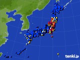 アメダス実況(日照時間)(2018年08月15日)