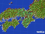 近畿地方のアメダス実況(気温)(2018年08月15日)