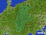 長野県のアメダス実況(気温)(2018年08月15日)