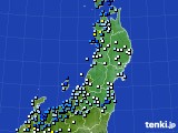 東北地方のアメダス実況(降水量)(2018年08月16日)