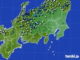 関東・甲信地方のアメダス実況(降水量)(2018年08月16日)