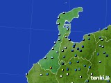 石川県のアメダス実況(降水量)(2018年08月16日)