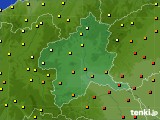 群馬県のアメダス実況(気温)(2018年08月16日)