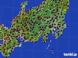 関東・甲信地方のアメダス実況(日照時間)(2018年08月17日)