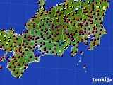 東海地方のアメダス実況(日照時間)(2018年08月17日)