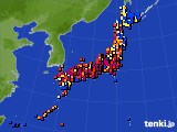 アメダス実況(日照時間)(2018年08月17日)