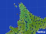 道北のアメダス実況(日照時間)(2018年08月17日)