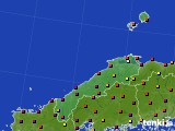 島根県のアメダス実況(日照時間)(2018年08月17日)