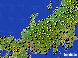 北陸地方のアメダス実況(気温)(2018年08月17日)