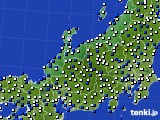 北陸地方のアメダス実況(風向・風速)(2018年08月17日)