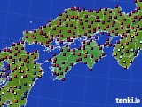 2018年08月18日の四国地方のアメダス(日照時間)