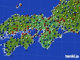 近畿地方のアメダス実況(日照時間)(2018年08月20日)