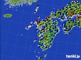 九州地方のアメダス実況(日照時間)(2018年08月20日)