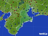 三重県のアメダス実況(日照時間)(2018年08月20日)