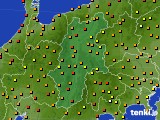 長野県のアメダス実況(気温)(2018年08月20日)