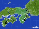 近畿地方のアメダス実況(降水量)(2018年08月21日)