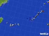 沖縄地方のアメダス実況(風向・風速)(2018年08月21日)