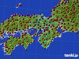 2018年08月22日の近畿地方のアメダス(気温)