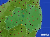 福島県のアメダス実況(気温)(2018年08月22日)