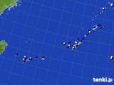 沖縄地方のアメダス実況(風向・風速)(2018年08月22日)