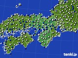 2018年08月22日の近畿地方のアメダス(風向・風速)