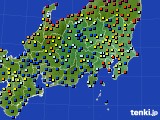 関東・甲信地方のアメダス実況(日照時間)(2018年08月23日)