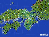 近畿地方のアメダス実況(日照時間)(2018年08月23日)