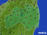 福島県のアメダス実況(日照時間)(2018年08月23日)