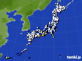 2018年08月23日のアメダス(風向・風速)