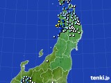 東北地方のアメダス実況(降水量)(2018年08月24日)