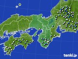 近畿地方のアメダス実況(降水量)(2018年08月24日)