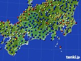 東海地方のアメダス実況(日照時間)(2018年08月24日)