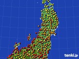 東北地方のアメダス実況(気温)(2018年08月24日)