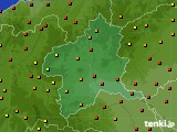 群馬県のアメダス実況(気温)(2018年08月24日)