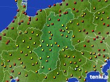 長野県のアメダス実況(気温)(2018年08月24日)