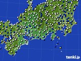 東海地方のアメダス実況(風向・風速)(2018年08月24日)