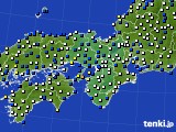 近畿地方のアメダス実況(風向・風速)(2018年08月24日)