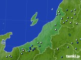 新潟県のアメダス実況(降水量)(2018年08月25日)