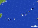 沖縄地方のアメダス実況(風向・風速)(2018年08月25日)
