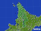 道北のアメダス実況(風向・風速)(2018年08月25日)